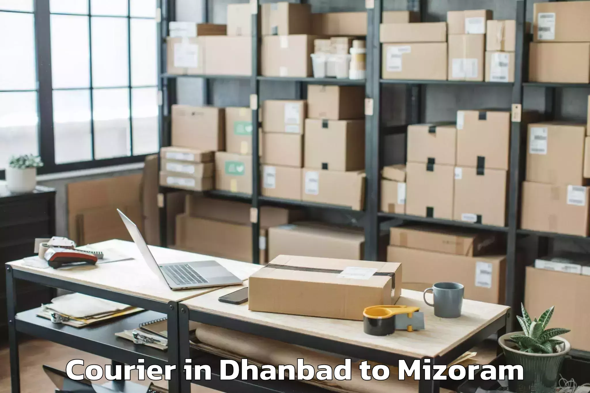 Reliable Dhanbad to Nit Aizawl Courier